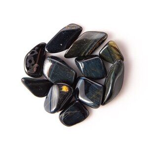 25g Tumbled Blue Tigers Eye Gemstone Crystals 5-15 Stones Gems Rocks Specimens